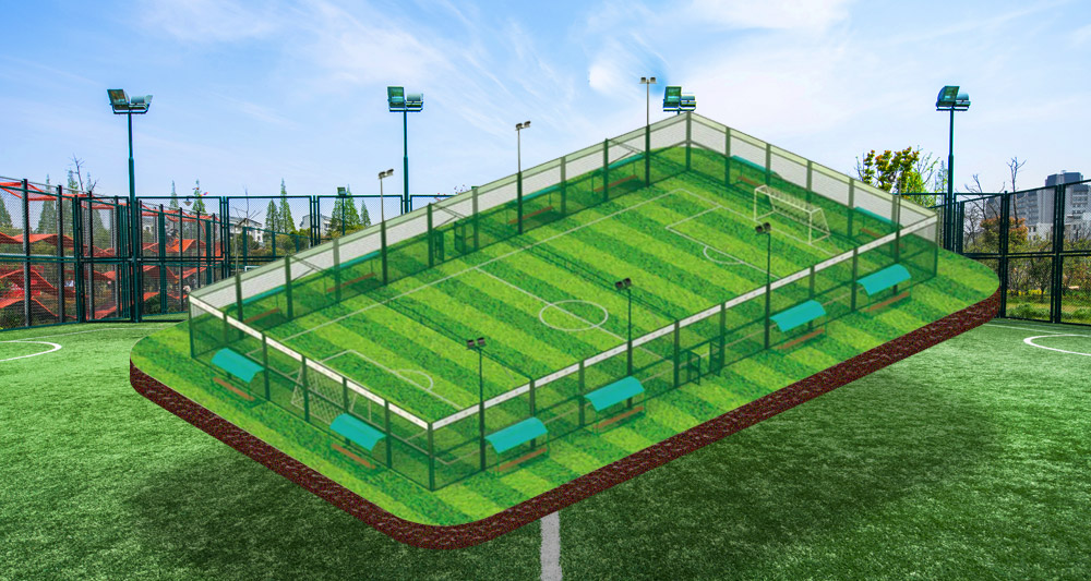 彈式緩沖籠式足球定制場地